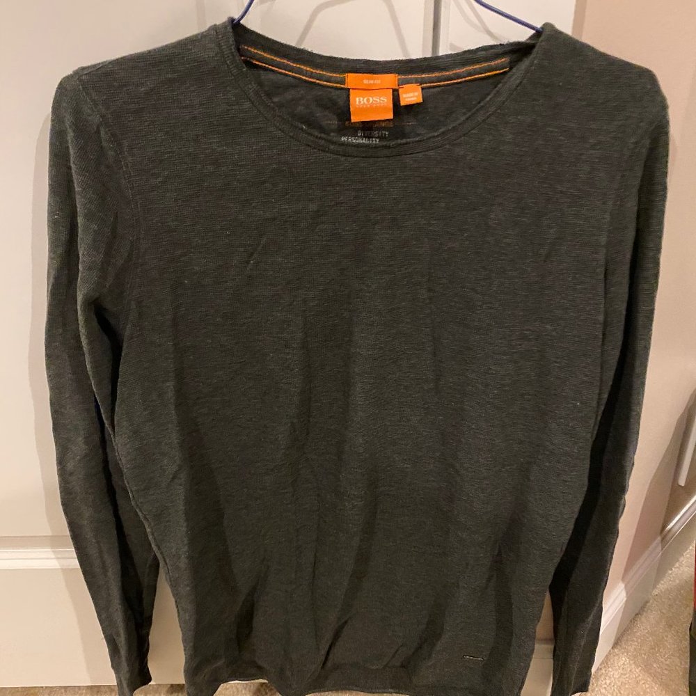 Boss Orange Heather Grey Long Sleeve